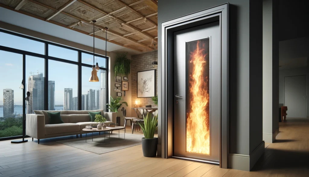 Cửa chống cháy không chỉ có khả năng ngăn chặn lửa mà còn đóng vai trò quan trọng trong việc tăng cường an ninh,